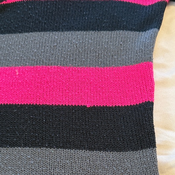 Lipstick Boutique Women’s Size L Vibrant Pink, Gray, Black Sweater Dress - Picture 10 of 12